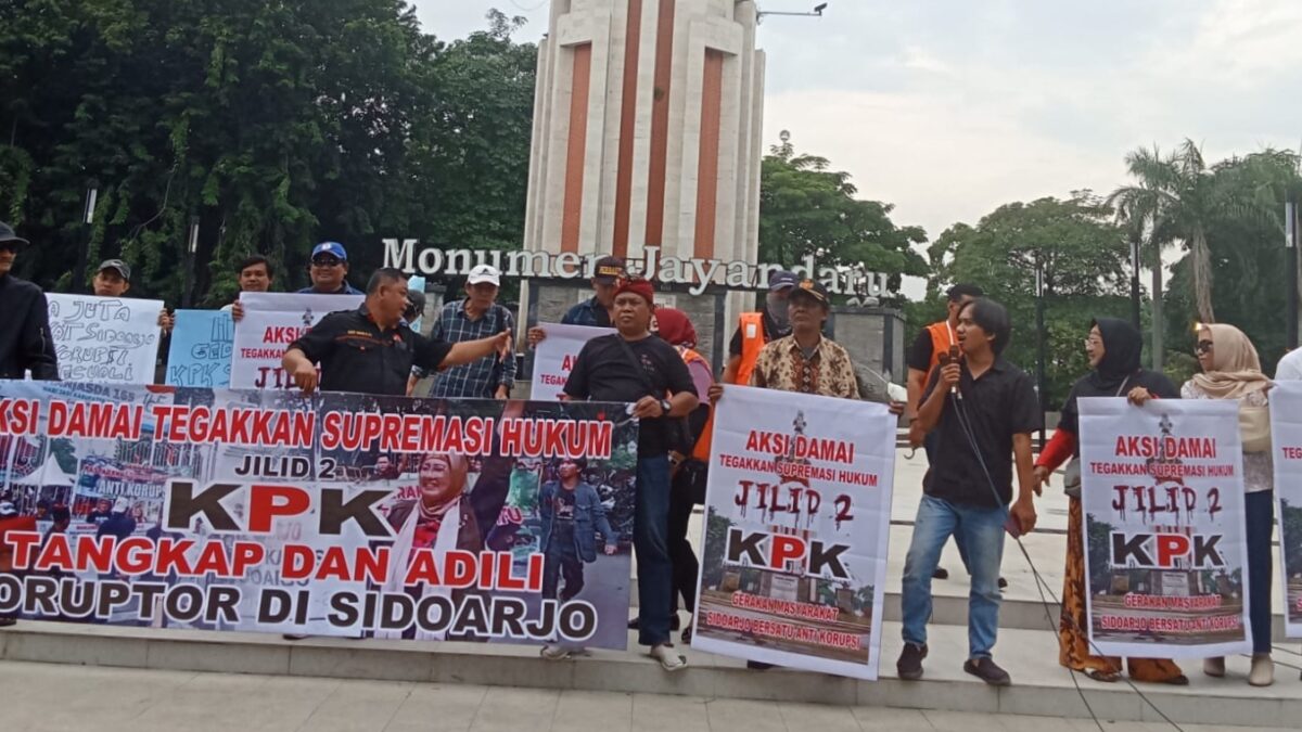 Gerakan Masyarakat Sidoarjo Bersatu dukung KPK usut kasus korupsi dana insentif ASN