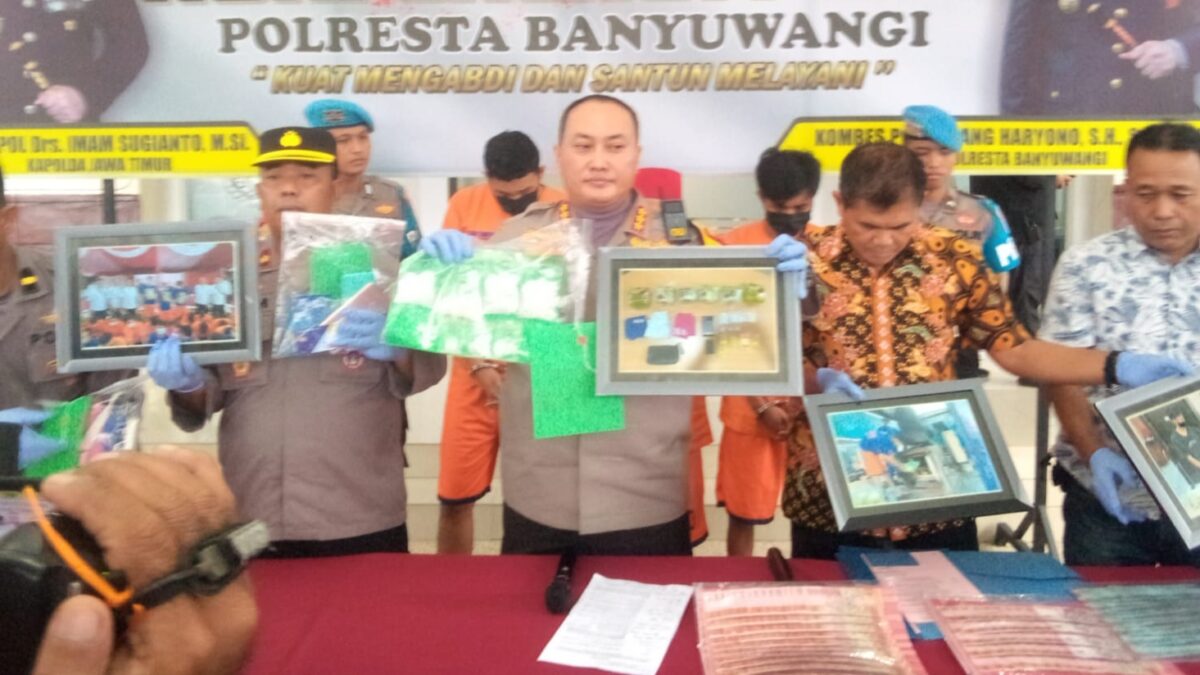 Polres Banyuwangi amankan 6 Kg sabu, 3 orang ditangkap